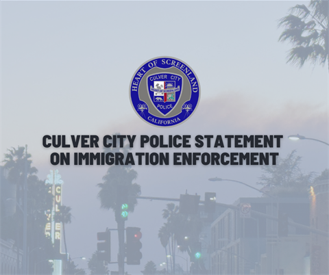 Culver City Police Statement on Immigration Enforcement