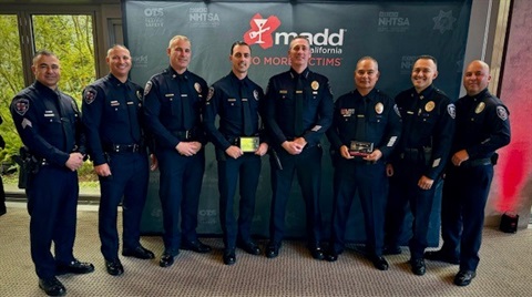 Police Officers at Mothers Against Drunk Driving awards ceremony