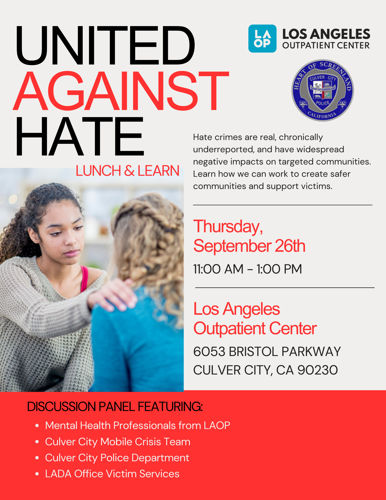 United Against Hate Lunch and Learn